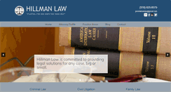 Desktop Screenshot of hillman-law.com